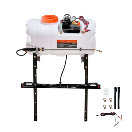 ATV Spot Sprayer 60L, 12V Pump, Boom, 20 Ft Hose