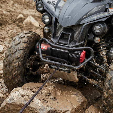ATV/UTV Electric Winch 12V, 6000 lb Synthetic Rope