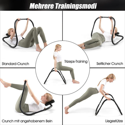 Trenažér břišních svalů s měkkou rukojetí posilovací vybavení fitness vybavení černý