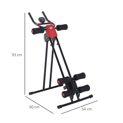 Abdominal and back trainer with LED display - Home training unit