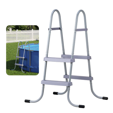 Above Ground Pool Ladder, 2-Step Steel, 33 In, 300 Lb