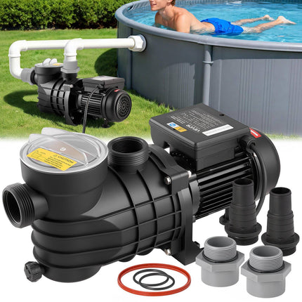 Above Ground Pool Pump 250W, 11,700 L/H, Basket
