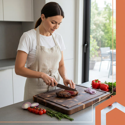 Acacia Wood Cutting Board 43x33x3cm – Thick and Durable