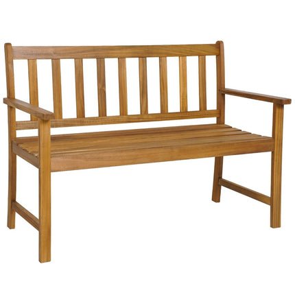 Acacia Wood Garden Bench, 360kg Capacity, 2-Seater