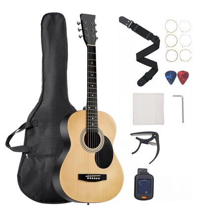 Acoustic Guitar, 39-Inch Dreadnought, Spruce Top, Gig Bag