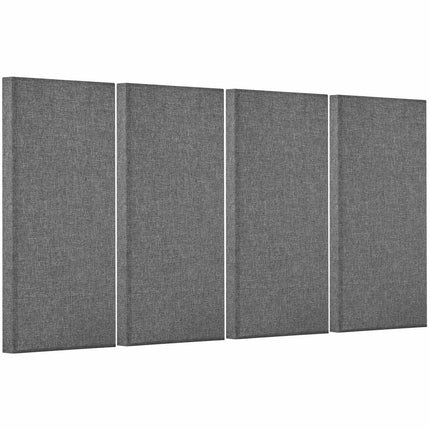 Acoustic Panels, Fiberglass, Self-Adhesive, 2 Inch, 4 Pack