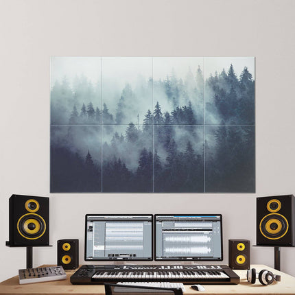 Acoustic Wall Panels, Self-Adhesive Polyester, 8-Pack