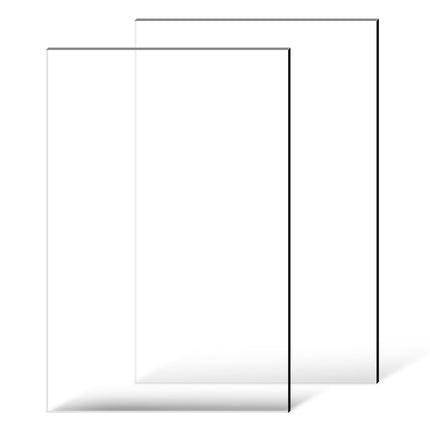 Acrylic Sheet 2-Pack, Clear, 24 x 36 in, 1/4 in Thick