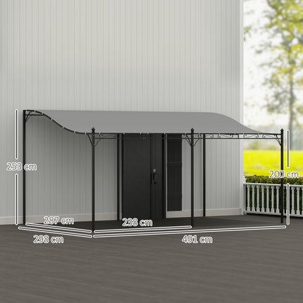 Samostatně stojící zahradní altán s voduodpudivou střechou, 3x5 m
