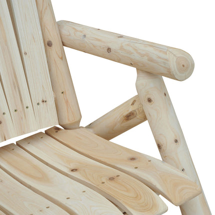 Dřevěné zahradní křeslo Adirondack - vysoké opěradlo s područkami, smrk