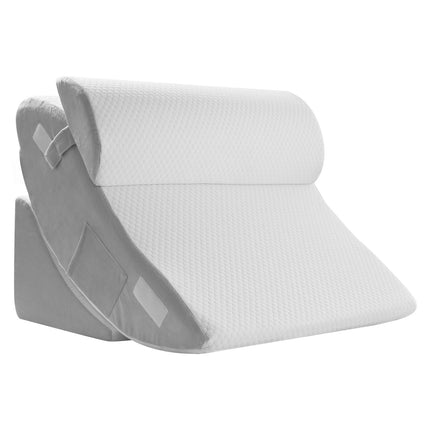 Adjustable 4-Piece Orthopedic Wedge Pillow Set for Acid Reflux