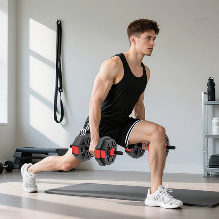 Nastavitelná sada činek 4 v 1, 15 KG pro domácí cvičení