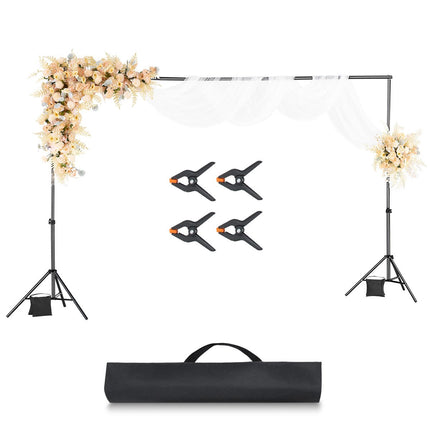 Adjustable Backdrop Stand Kit, 6.5 x 10 Ft, 5 Bars