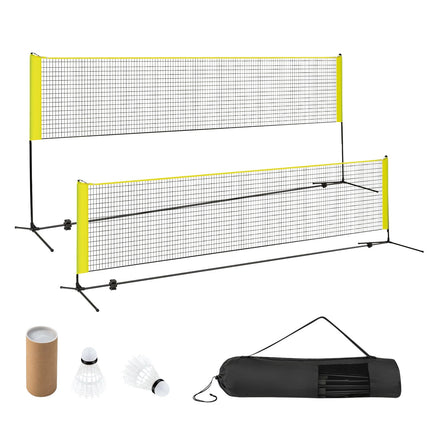Sada nastavitelné badmintonové sítě se stojanem a taškou