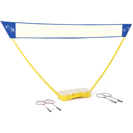 Sada nastavitelné badmintonové a volejbalové sítě, 3x1.5m přenosná