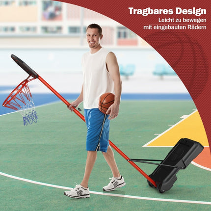 Adjustable Basketball Hoop, 158-218 cm, Indoor/Outdoor