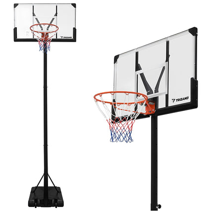Nastavitelný basketbalový koš 305 cm s kolečky