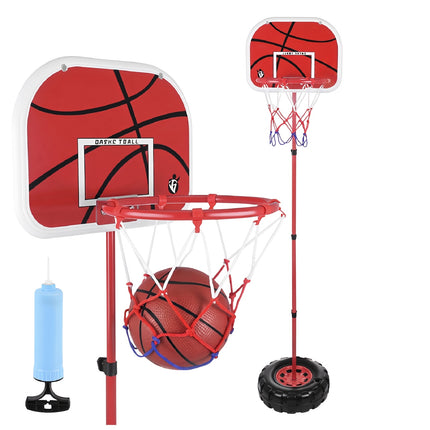 Nastavitelná basketbalová sada s deskou a míčem