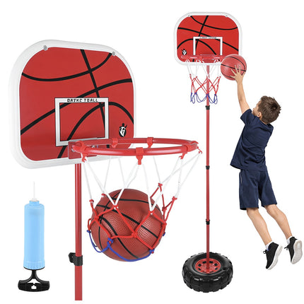 Nastavitelná basketbalová sada s deskou a míčem