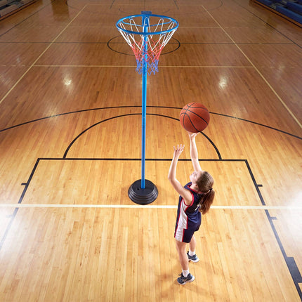 Adjustable Basketball Hoop with Fillable Base, 105-255 cm