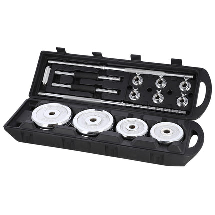 Verstellbare Chromhanteln mit Koffer, 50kg Set