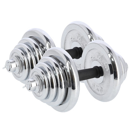 Verstellbare Chromhanteln mit Koffer, 50kg Set