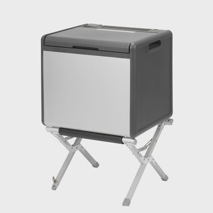 Nastavitelný stojan pod chladicí box s taškou, hliníkový rám