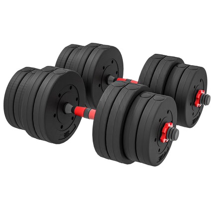 Nastavitelná sada jednoruček a velké činky, 30 kg, pro domácí posilovnu