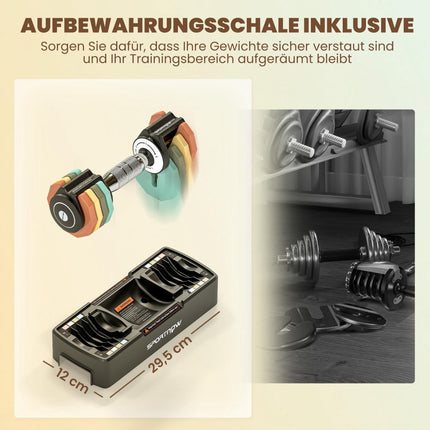Nastavitelná sada činek 1-5 kg s rychlým výběrem zátěže
