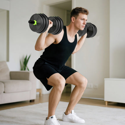 Adjustable Dumbbell Set 25KG – Home Strength Training