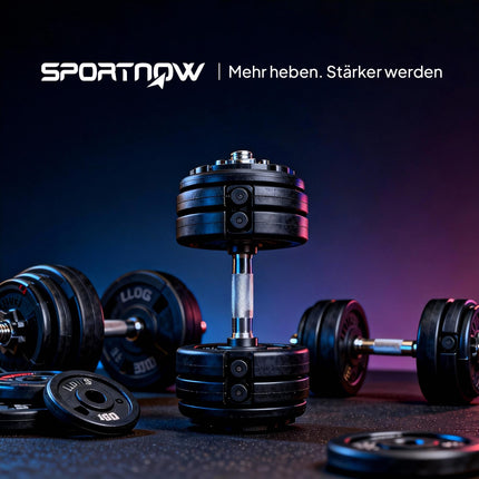Nastavitelná sada činek, 5-25 kg, protiskluzový úchop