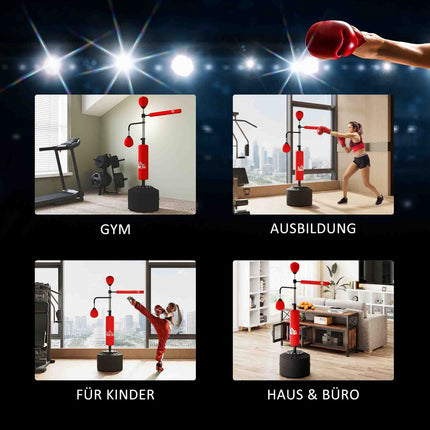 Nastavitelný samostatně stojící stojan na boxovací pytel, 160-230 cm