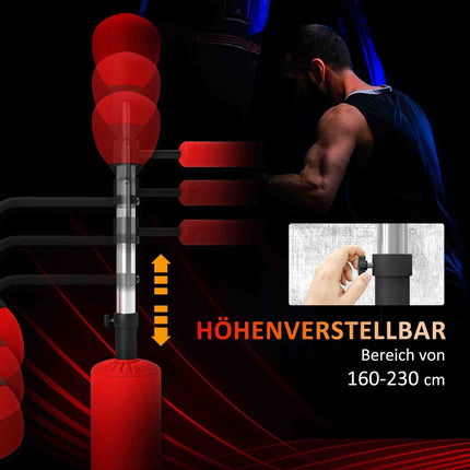 Nastavitelný samostatně stojící stojan na boxovací pytel, 160-230 cm