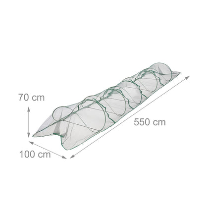 Adjustable Garden Tunnel 5.5 m – Pop-Up Plant Protection