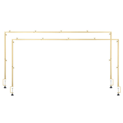Adjustable Gold Table Balloon Arch Stand, 2-Pack, Clamps