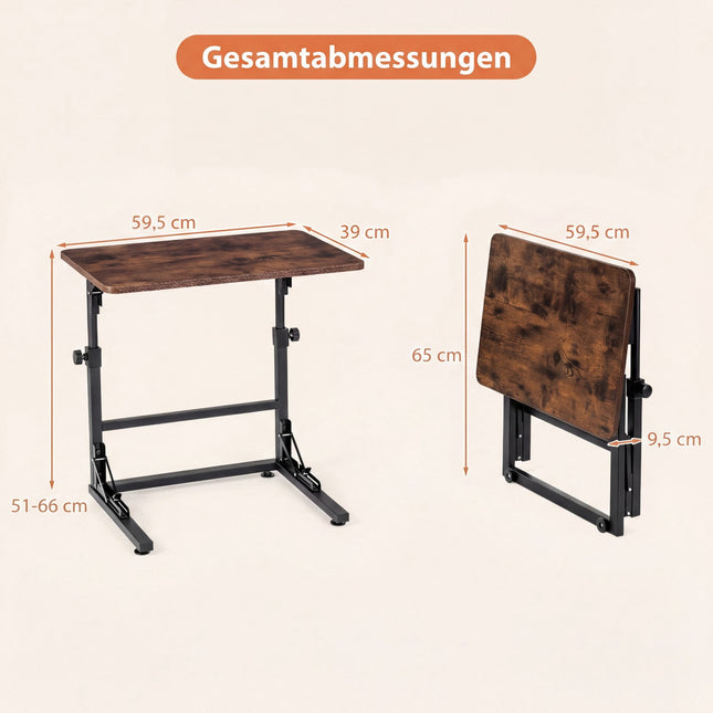 Höhenverstellbarer C-förmiger Klapp-Laptoptisch