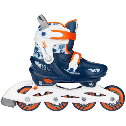 Adjustable Inline Skates, EU 25-28, PU Wheels, ABEC 5 Bearings