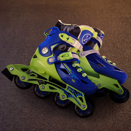 Adjustable Inline Skates, Kids Size 35-38, ABEC-7