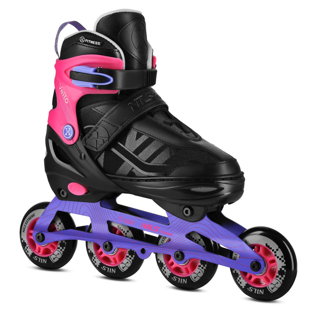 Verstelbare inline skates, roze, maat L 39-42, ABEC 7