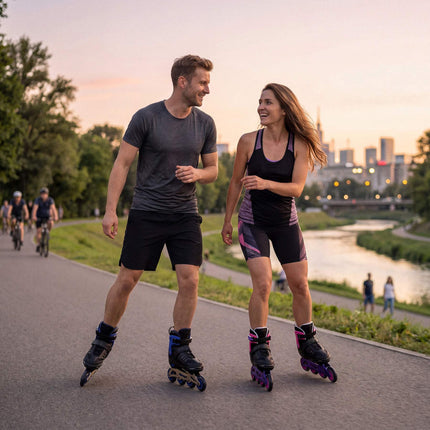 Adjustable Inline Skates Size 42-45, ABEC 7, Aluminum