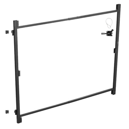 Adjustable Iron Gate Frame Kit, 36-60 In, Anti-Sag Latch