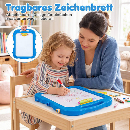 Adjustable Kids Art Easel with 4-in-1 Drawing Boards