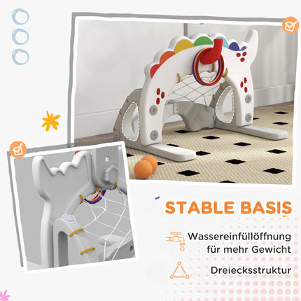 Adjustable Kids Basketball Hoop Set, 5-in-1 Indoor Outdoor Fun