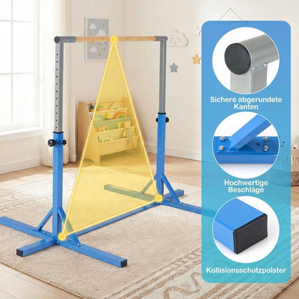 Nastavitelná dětská gymnastická hrazda, 85-145 cm, nosnost 65 kg