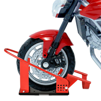 Adjustable Motorcycle Stand for 80-155mm Front Wheels, 450kg Capacity
