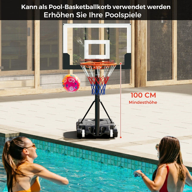 Nastavitelný venkovní basketbalový koš, výška 100-212cm