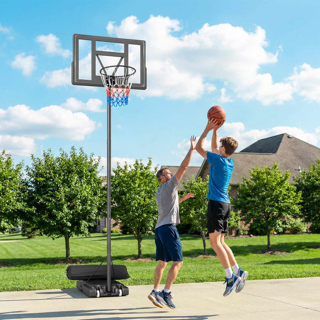 Nastavitelný venkovní basketbalový koš 135-305cm s kolečky