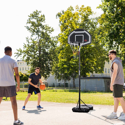 Adjustable Outdoor Basketball Hoop with Wheels, 160-210 cm