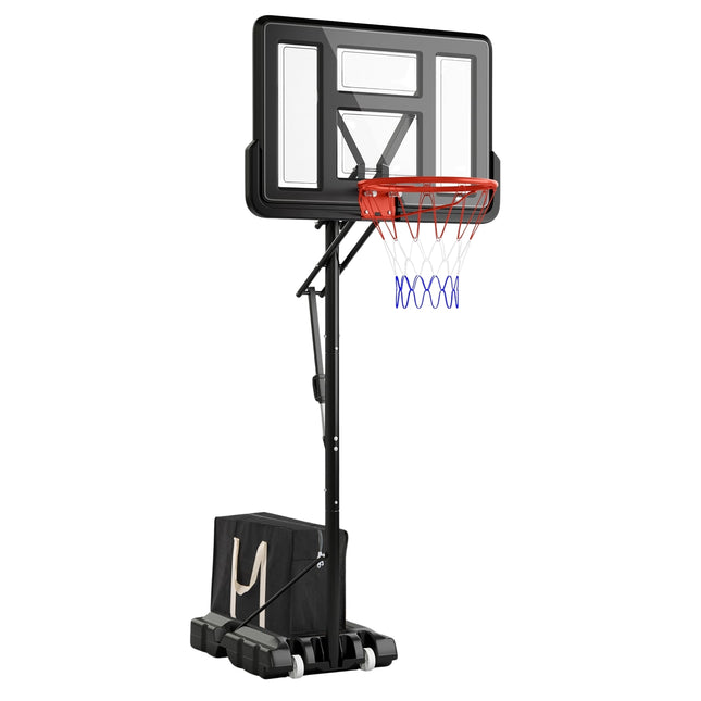 Nastavitelný venkovní basketbalový koš s kolečky a zátěžovým vakem