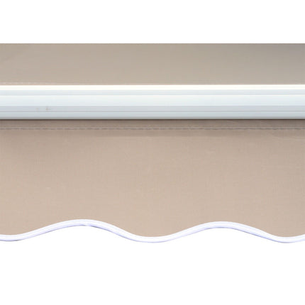 Adjustable Patio Awning, 4.5 x 3m, Beige, with Crank